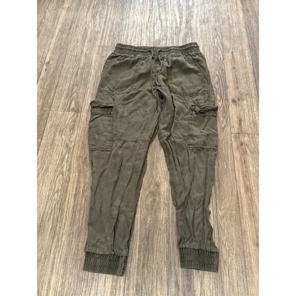 GARAGE Cargo Jogger Pants Women S Green Tapered Activewear Casual-Stylish-Fun - Picture 1 of 9